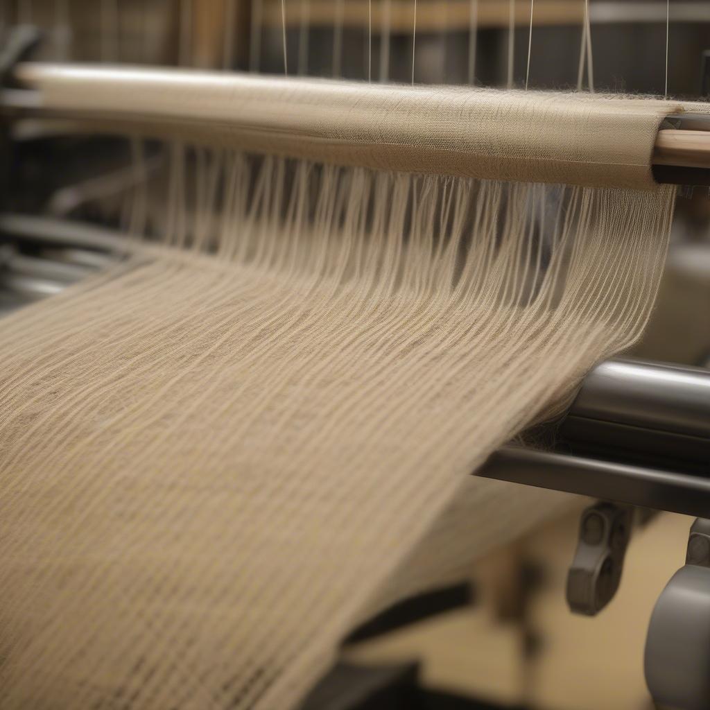 Jute sacking bag rapier weaving process