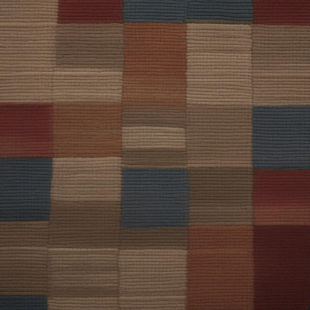 Close-up view of a Karastan Creative Pursuit Basket Weave rug showcasing the intricate details of the weaving pattern.