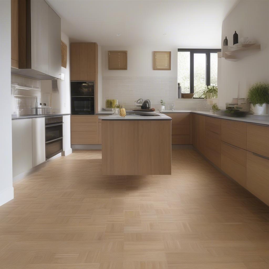 Karndean Spring Oak Basket Weave in a Kitchen