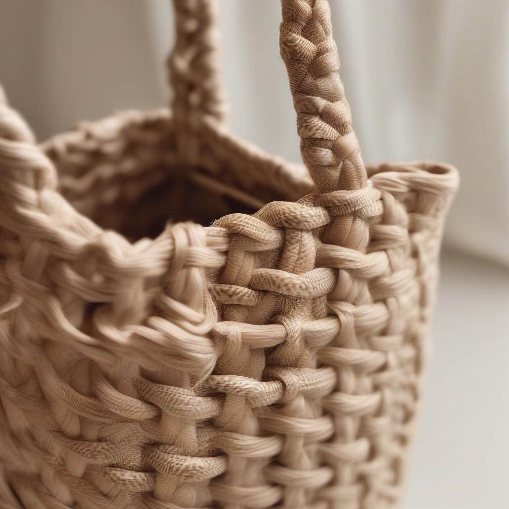 Close-up of a Kayu Woven Bag