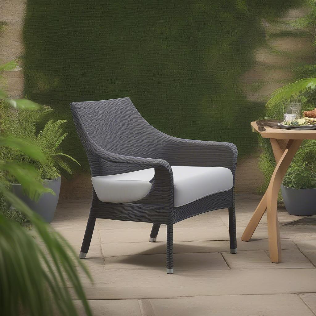 Kettler Pilano Weave Chair on a Patio