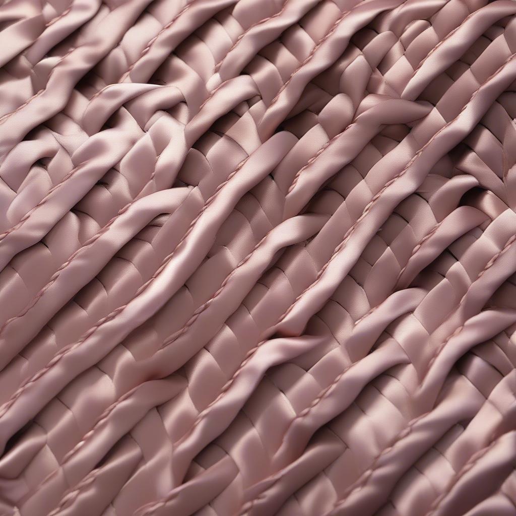 Close-up view of the intricate weave of a Kira bag