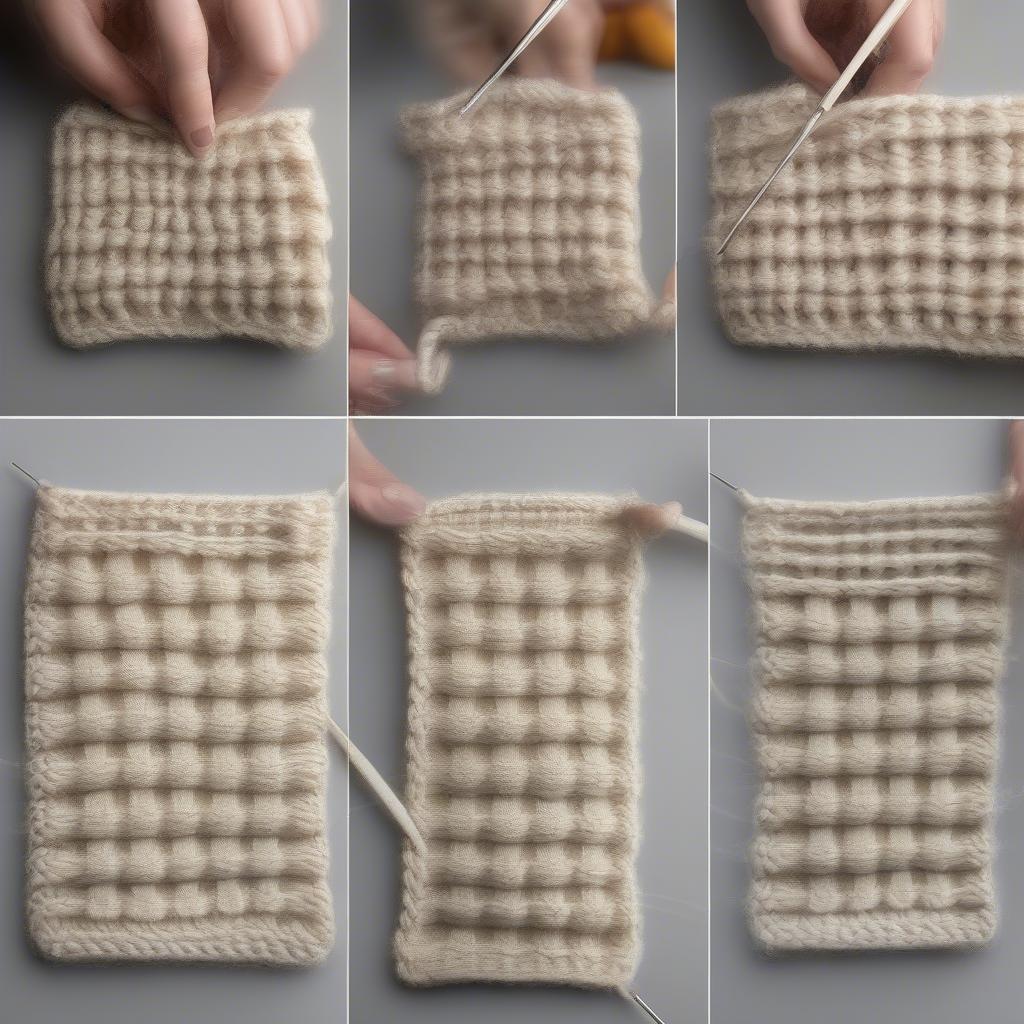 Knitting the Basket Weave Pattern Step-by-Step