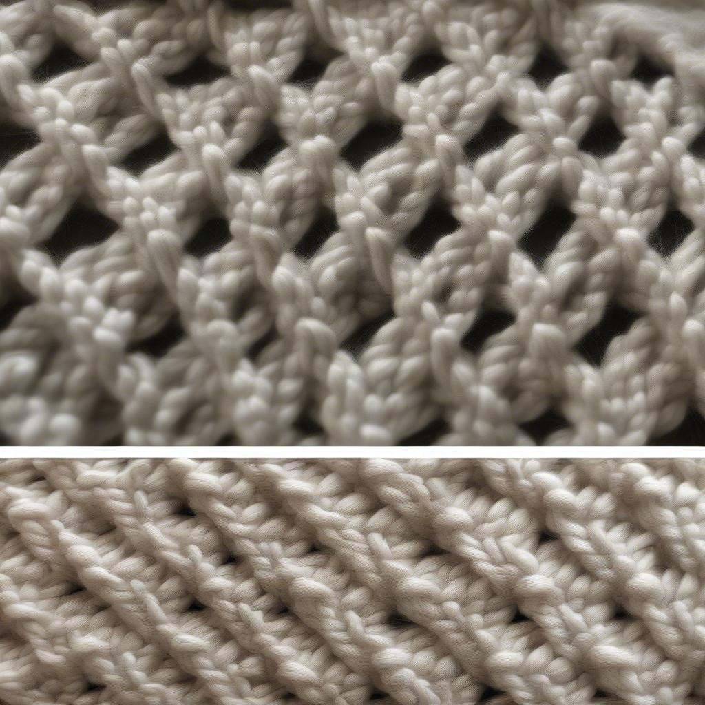 Knitting vs. Crochet Basket Weave Stitches