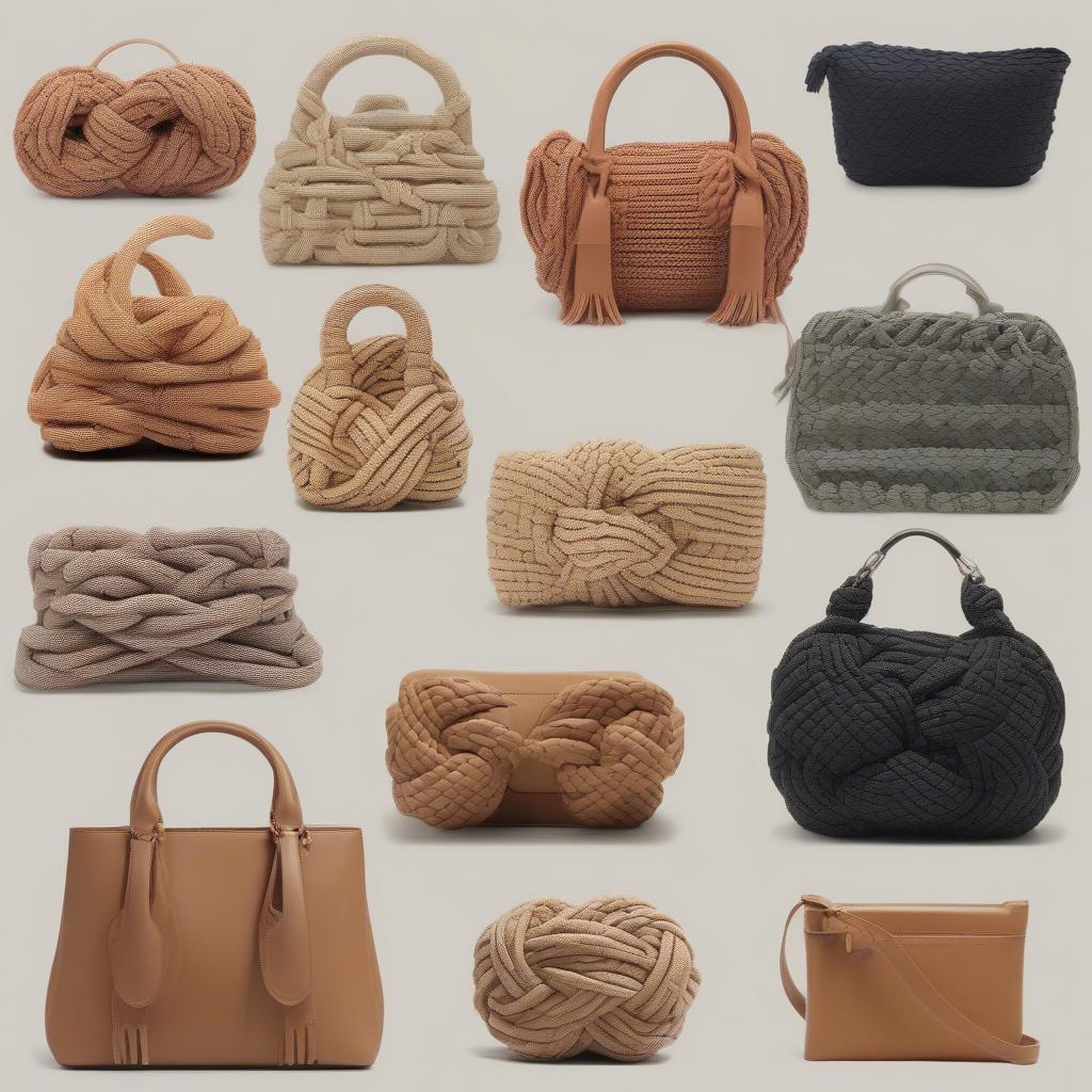 Variety of Knot Woven Bags