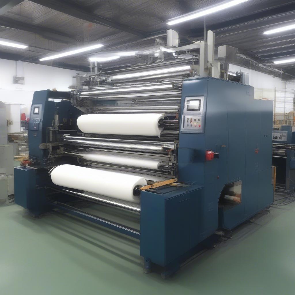 Laminated Non-Woven Bag Making Machine in Operation