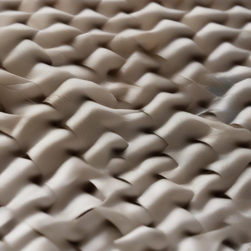 Close-up view of a laminated woven bag showcasing the texture and lamination.