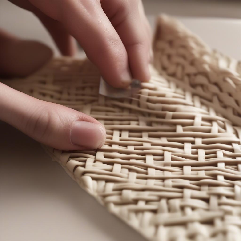 Large Basket Weave Cake Tip Close-Up