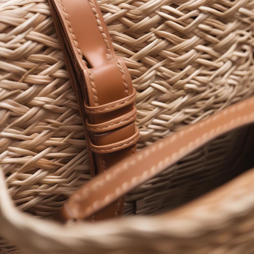 Lilian Woven Crossbody Bag Showcasing Natural Materials