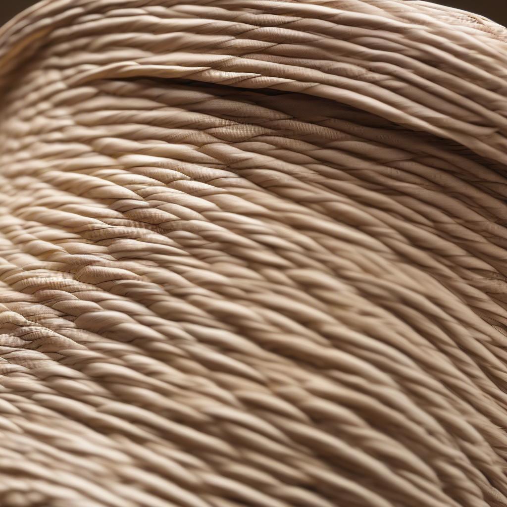 Close-Up of the Liso Weave on a Panama Hat