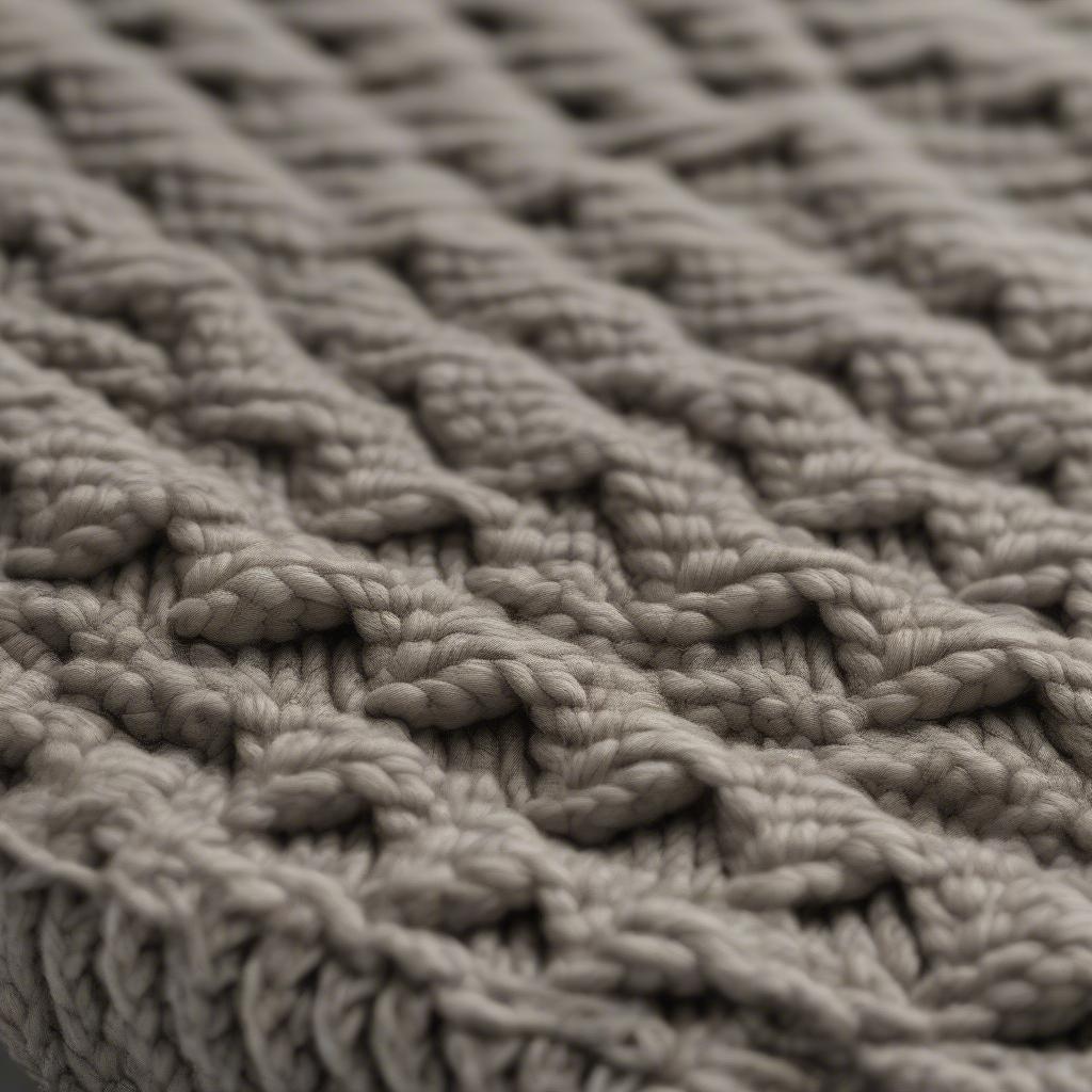 LL Bean Basket Weave Cardigan Stitch Detail