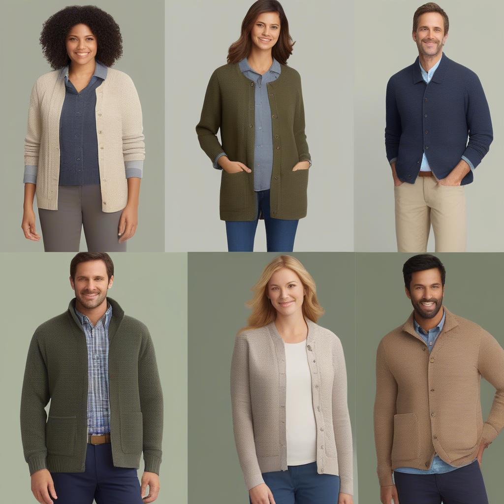 LL Bean Basket Weave Cardigan Styling Ideas