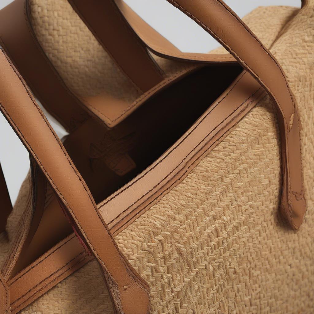 Loewe Woven Bags in Raffia and Leather