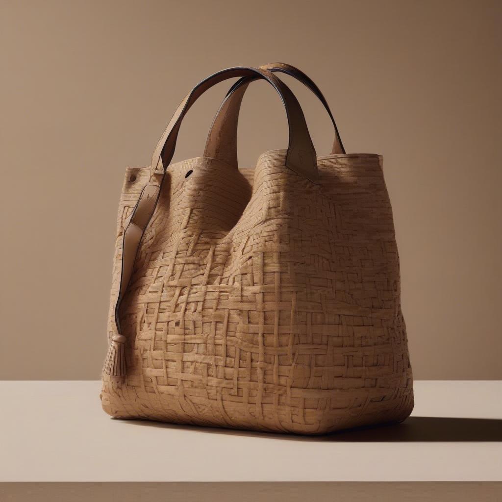 Loewe Woven Bag in Vogue Advertisement