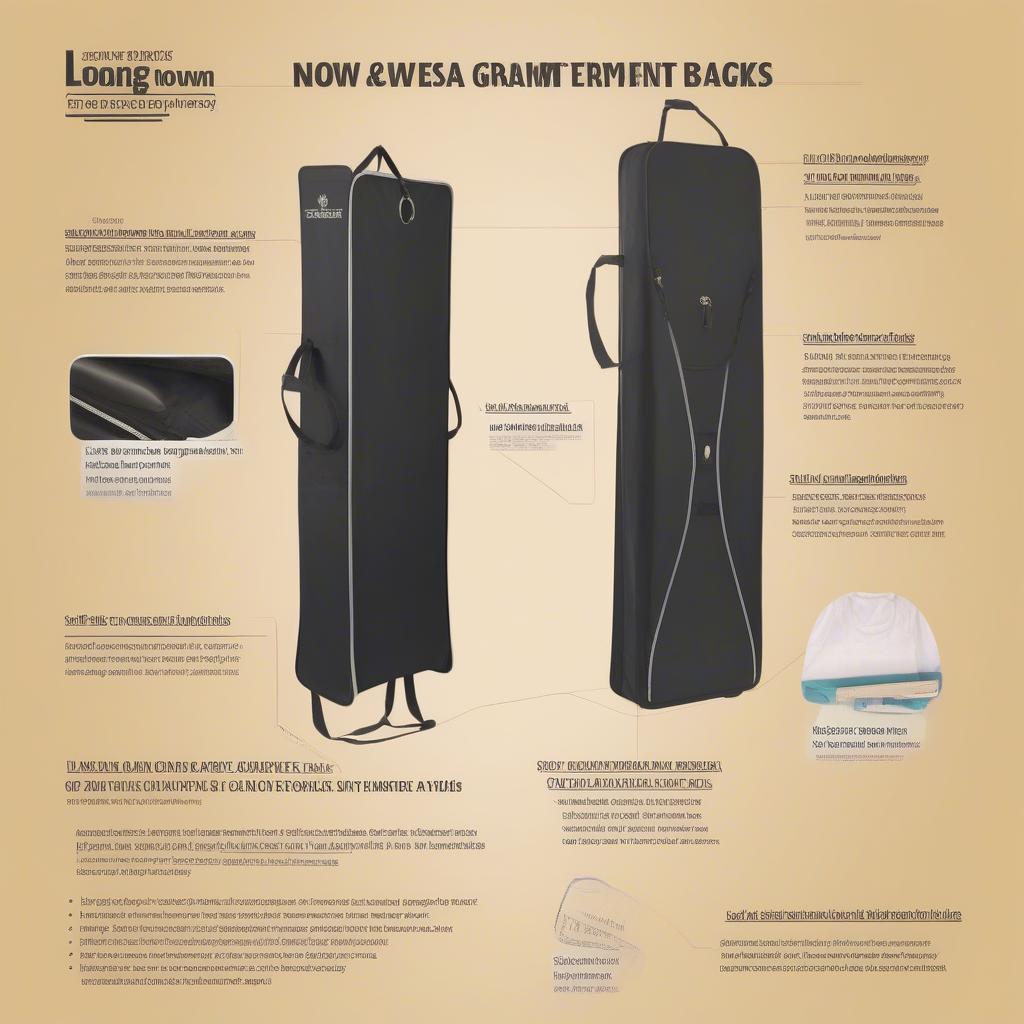 Long Non-Woven Garment Bags Used in Different Settings