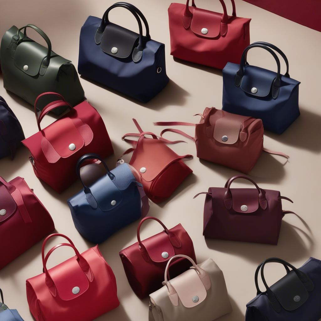 Longchamp Le Pliage Top Handle Bag in various colors