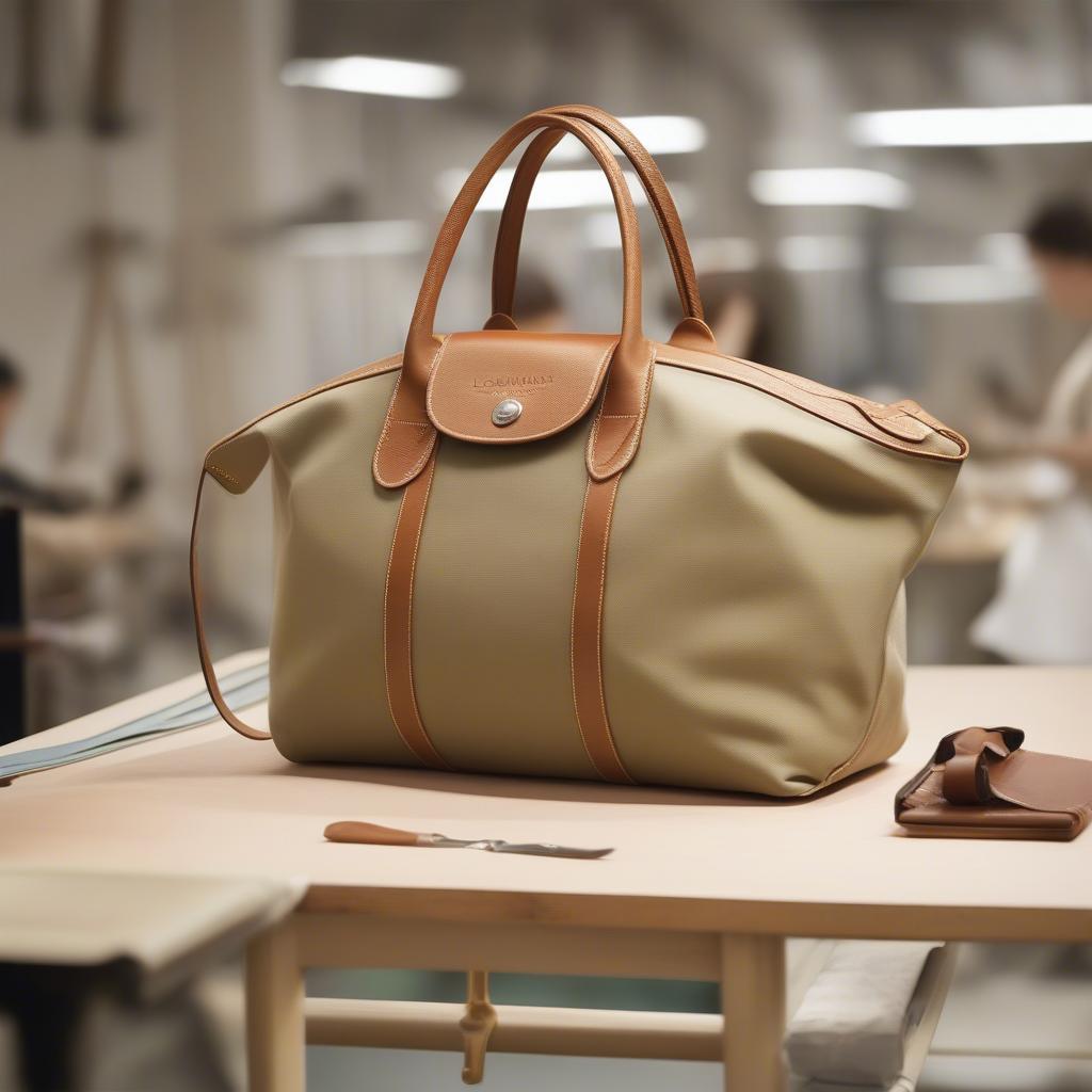 Longchamp Woven Canvas Bag Manufacturing Process