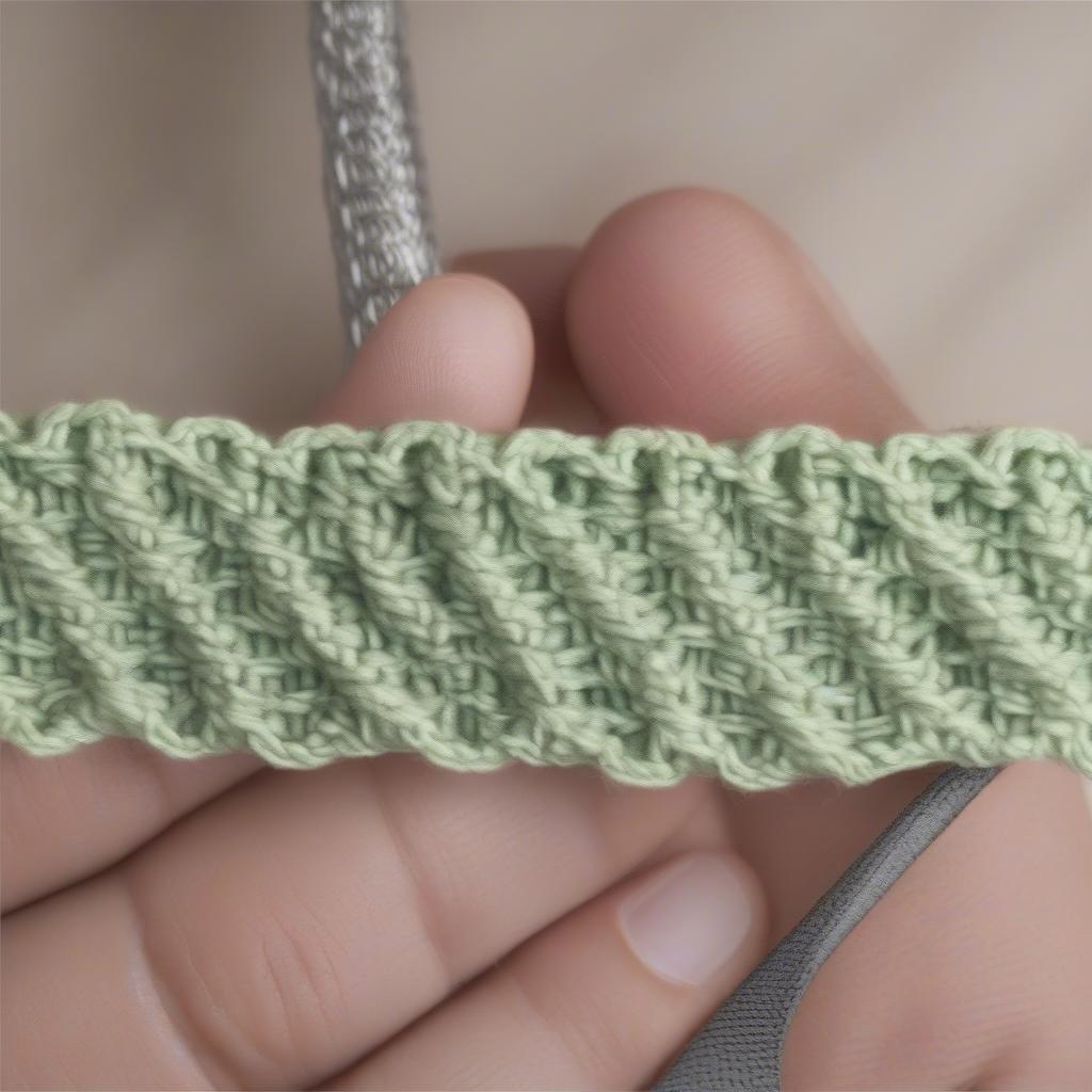 Loom Knit Basket Weave Stitch Tutorial