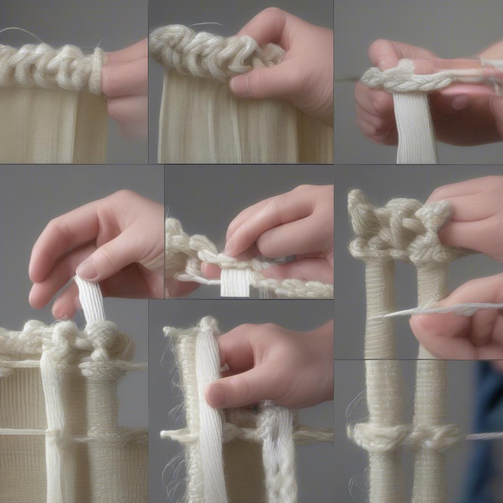 Step-by-Step Loom Weaving a Hat