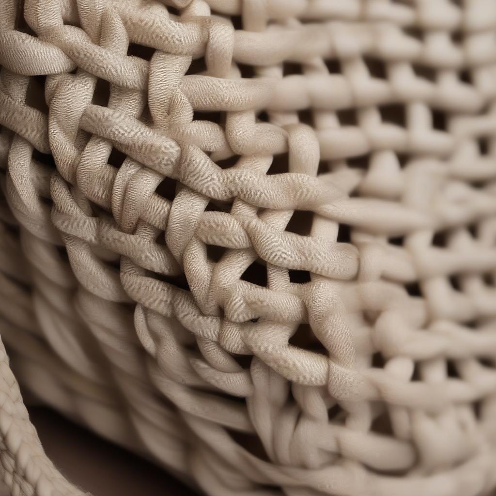 Close-up of the Woven Knot Detail on the Lulla Collection Bag