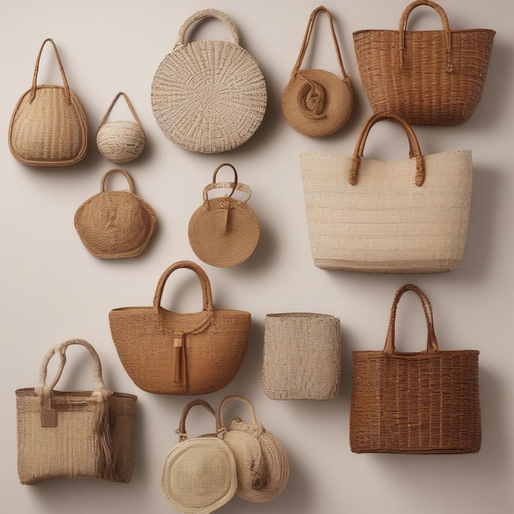 Lux Collection Woven Bags: A Variety of Styles and Materials