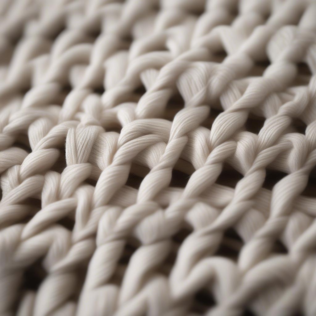 Close-up view of the Madison Park Fresh Sun Basket Weave Cotton Blanket