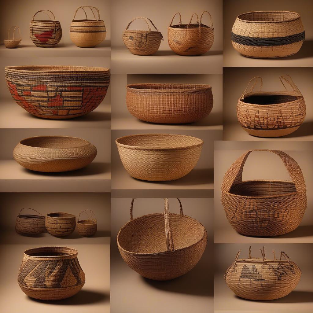 Contemporary and Traditional Maidu Baskets