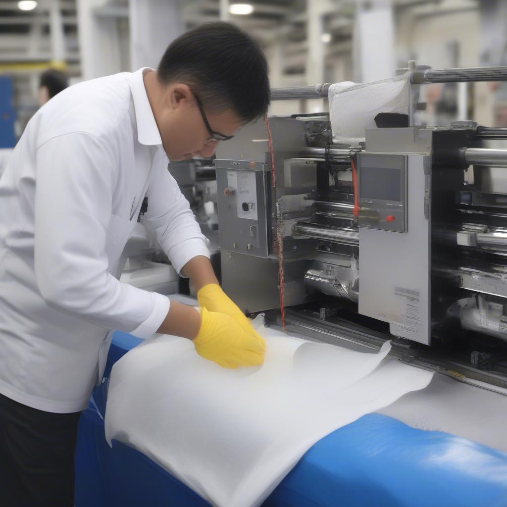 Maintaining a Non-Woven Bag Machine