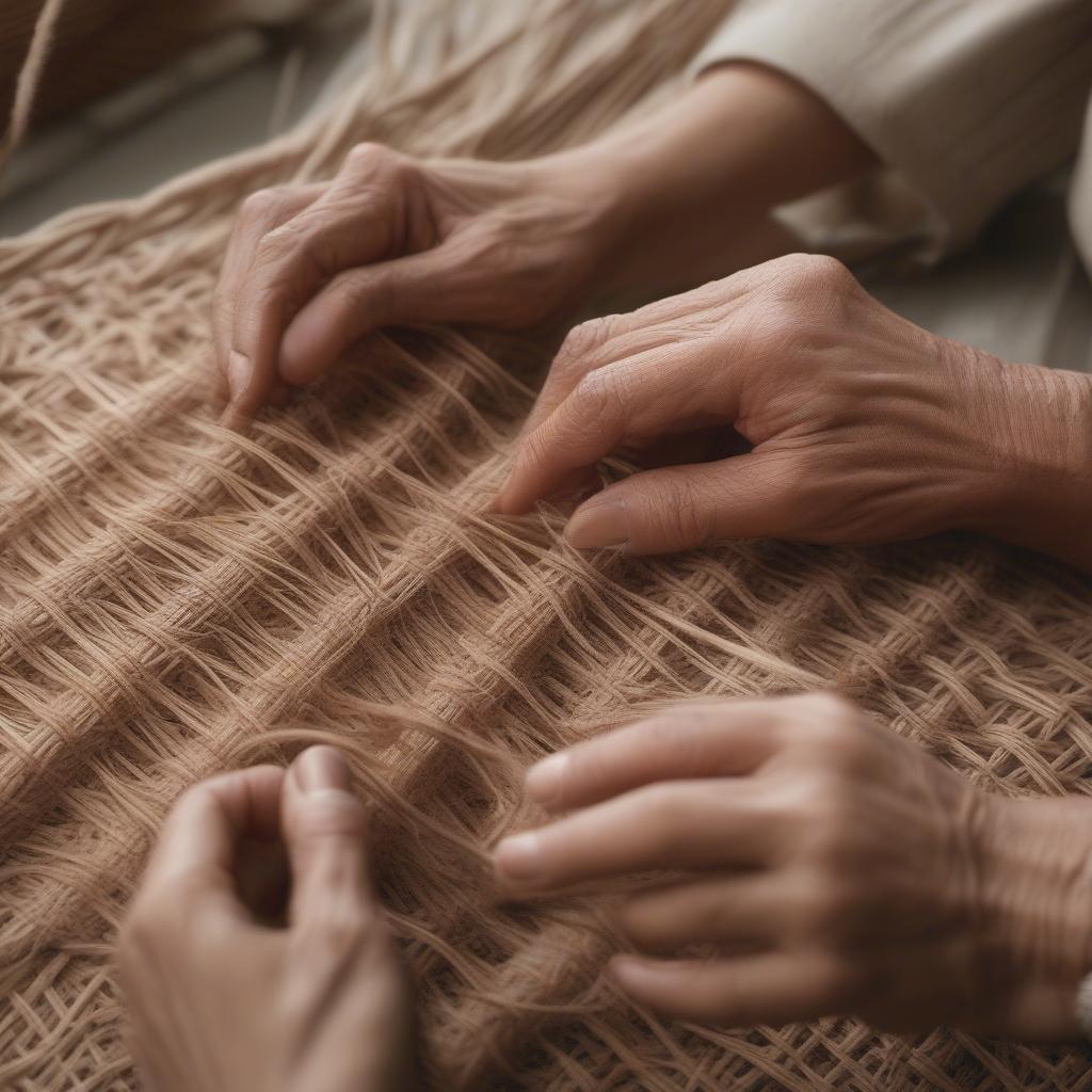 Creating a Woven Bag from Natural Fibers