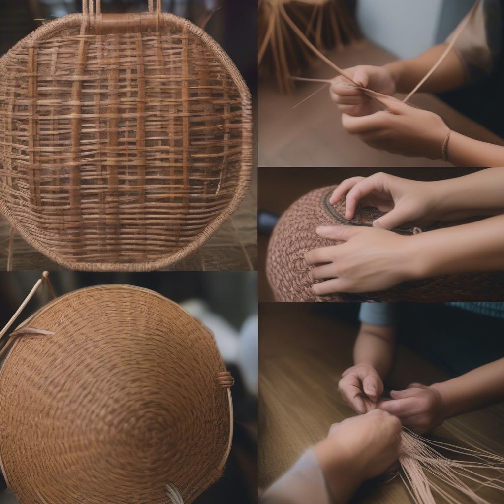 A lively online forum discussion about Malaysian basket weaving techniques, featuring comments and replies from various users.