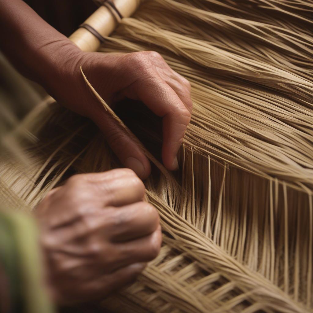 Traditional Māori Kete Flax Basket Weaving