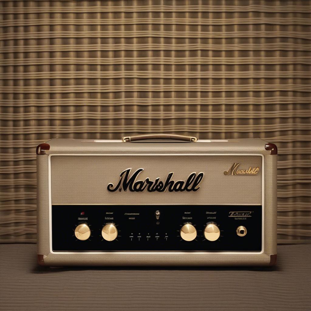 Marshall Amp with Basket Weave Grill Cloth