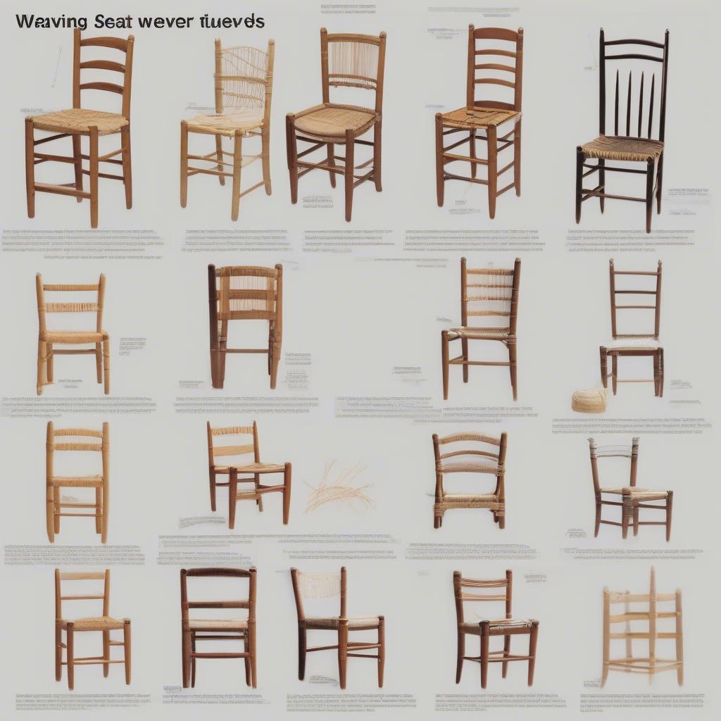 Mastering Chair Seat Weaving Techniques: Step-by-step instructions for various weaving patterns, including tools and materials.