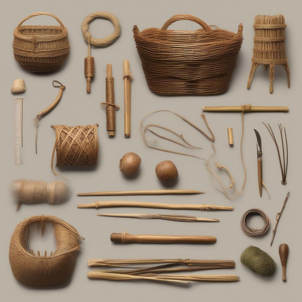 Medieval Basket Making Materials and Tools