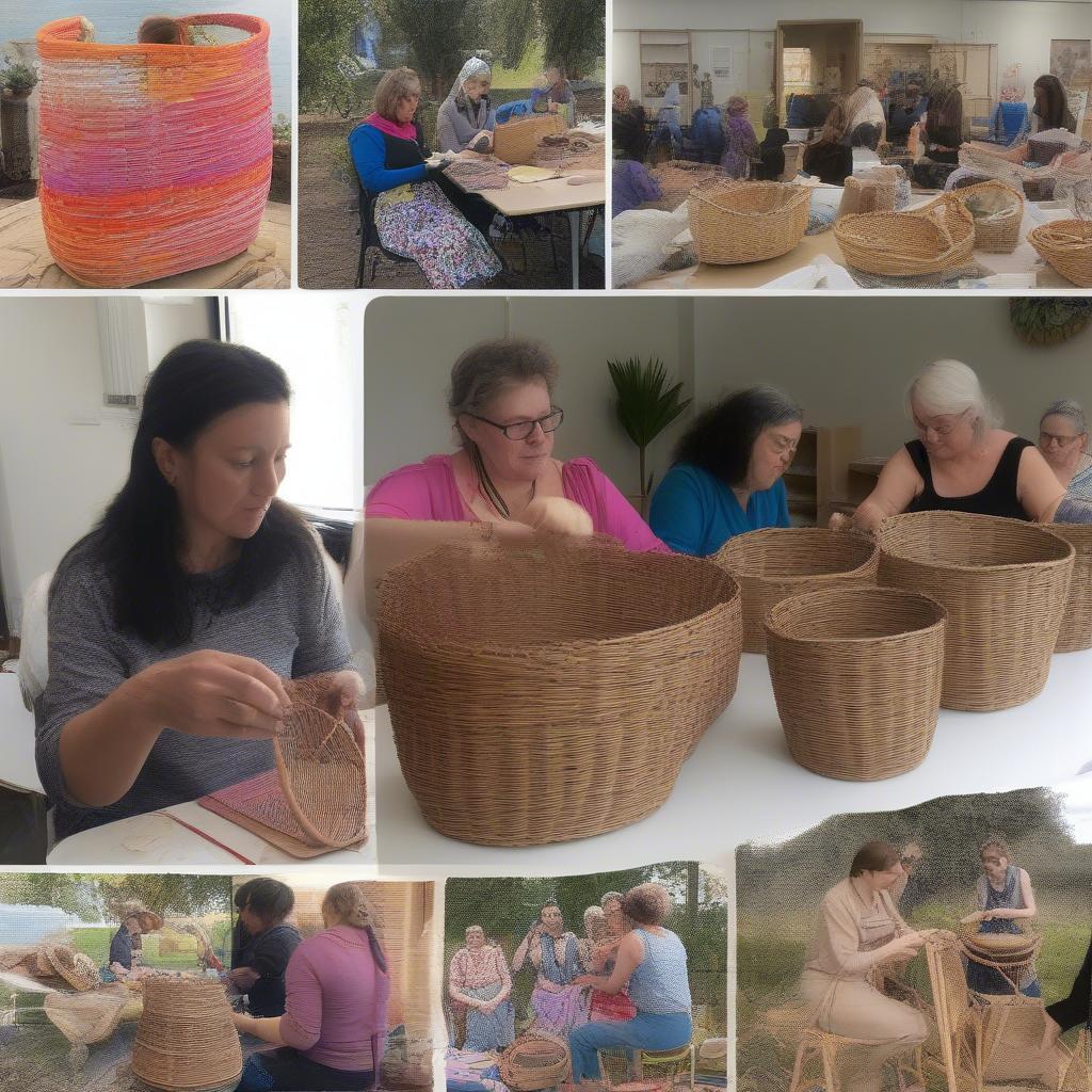 Melbourne Basket Weaving Workshop Scene in 2019