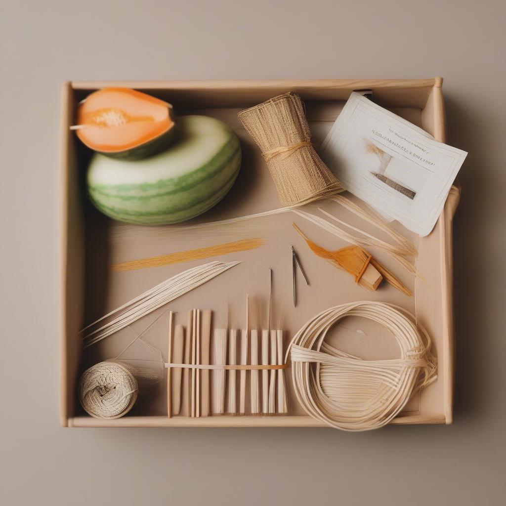 Melon Basket Weaving Kit for Beginners