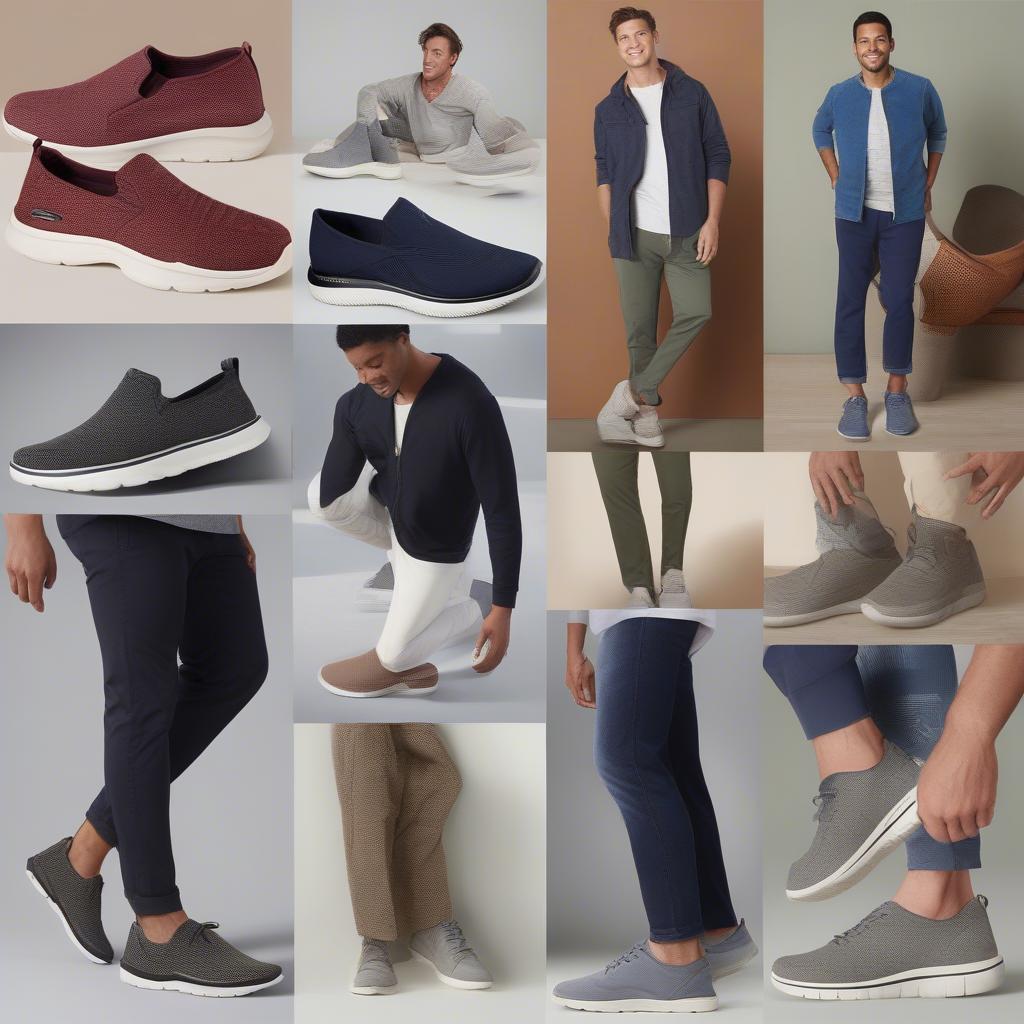 Mens Elastic Stretch Basket Weave Skechers: Style Options for Every Occasion