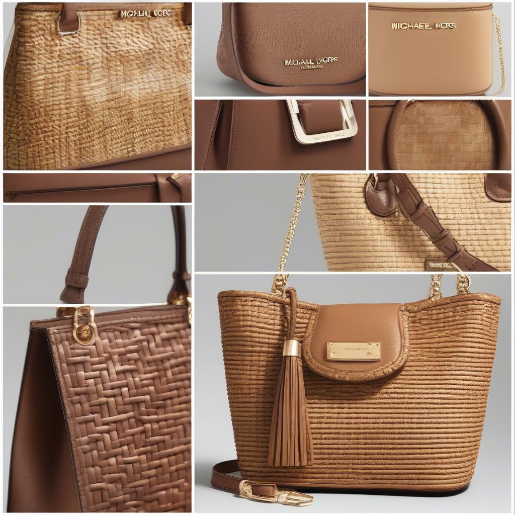 Different Styles of Michael Kors Basket Weave Shoulder Bags