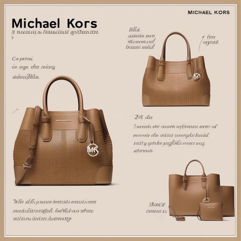 Care instructions for the Michael Kors Ivy Medium Woven Tote Bag