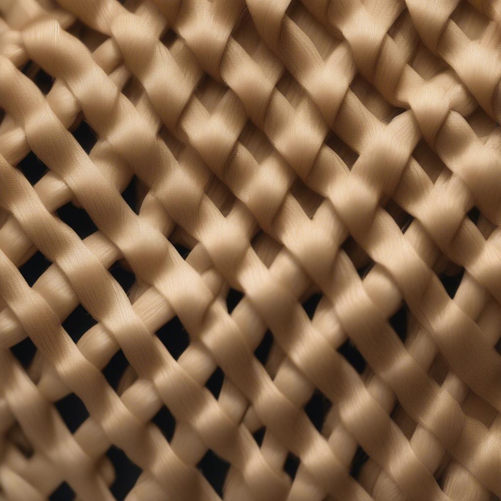 Close-up view of the miller basket-weave pattern on a phone crossbody bag