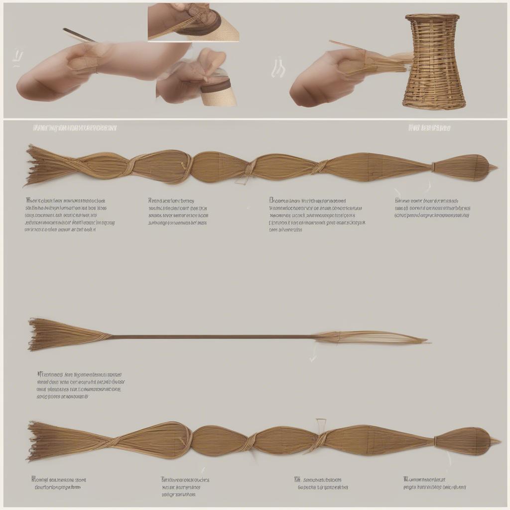 Step-by-Step Mini Quiver Basket Weaving Process