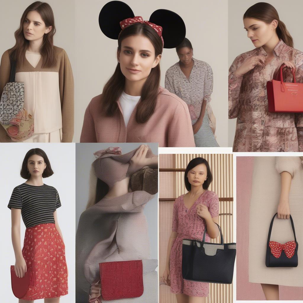 Minnie Mouse Woven Bag Outfit Inspiration