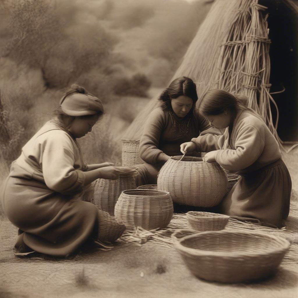 Contemporary Miwok Basket Weavers