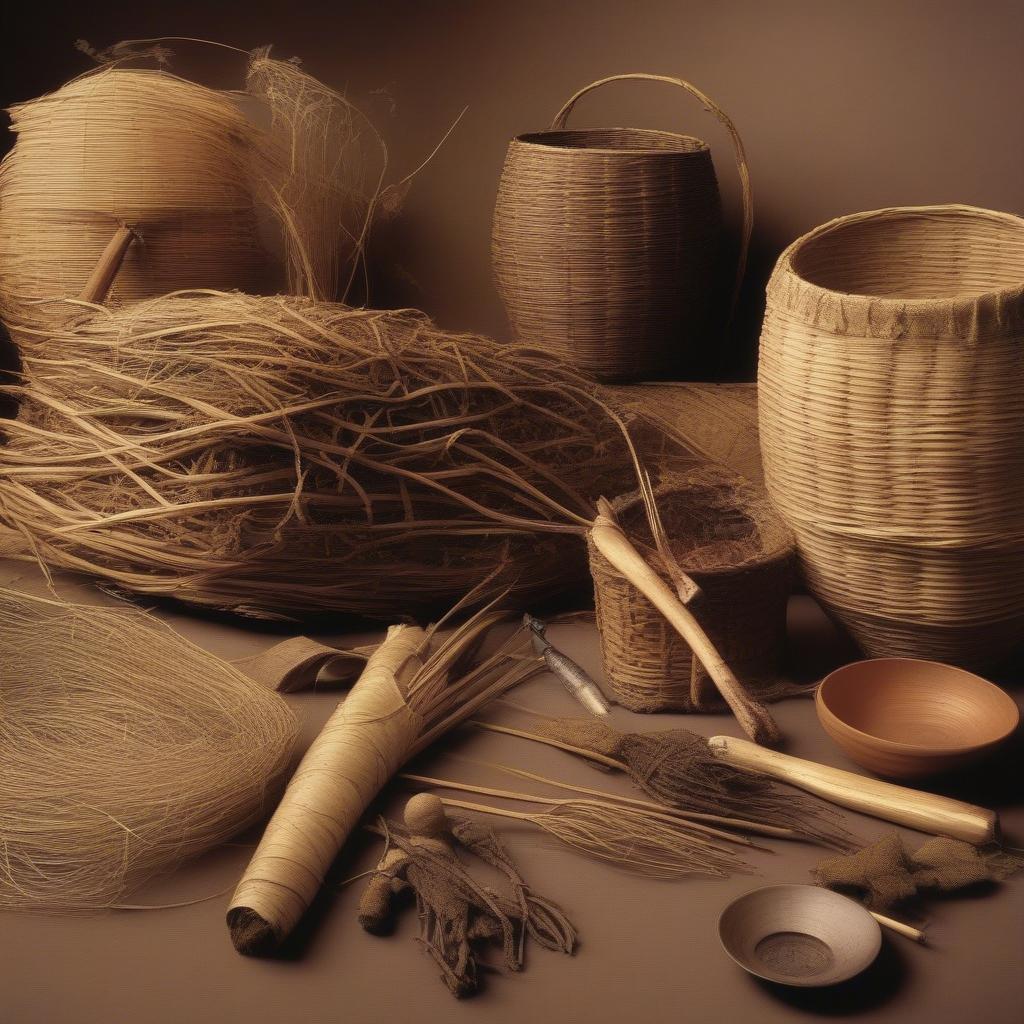 Natural Materials Used in Miwok Basket Weaving