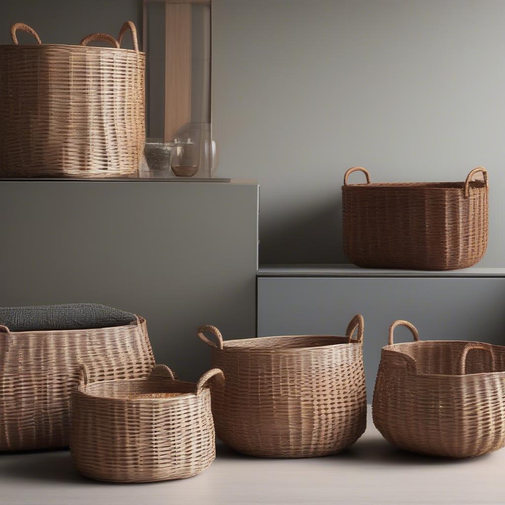 Modern Wicker and Rattan Baskets