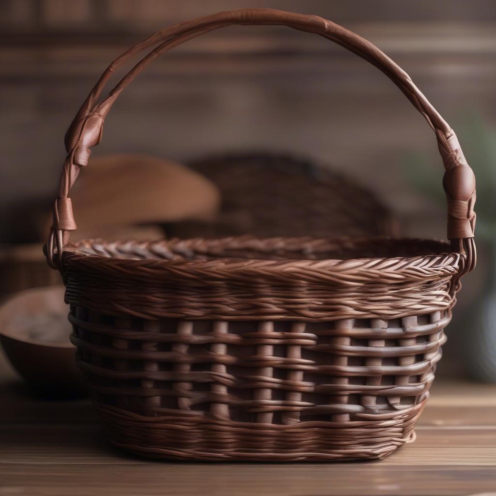 Montana West Basket Weave Brown Wicker Basket