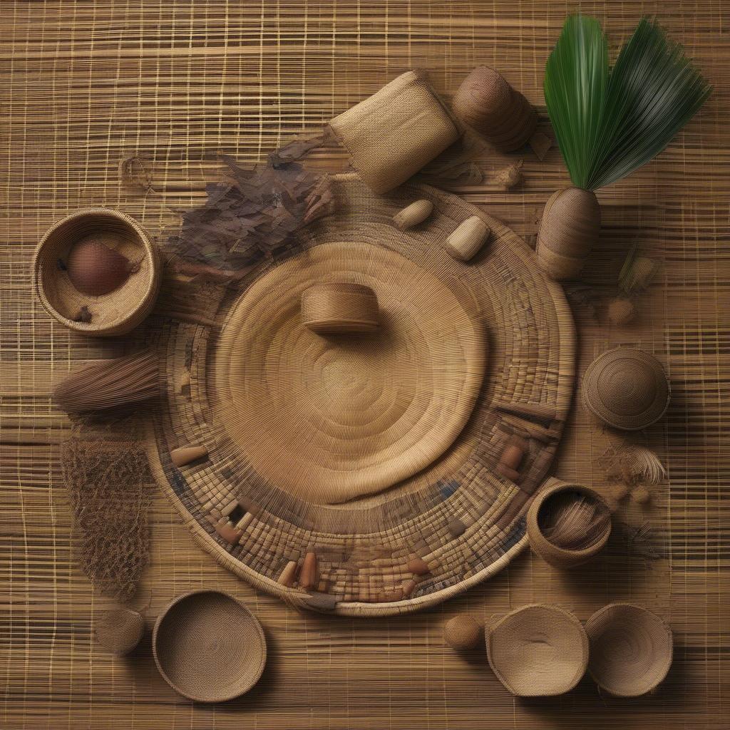 Natural Materials Used in Mozambique Basket Weaving