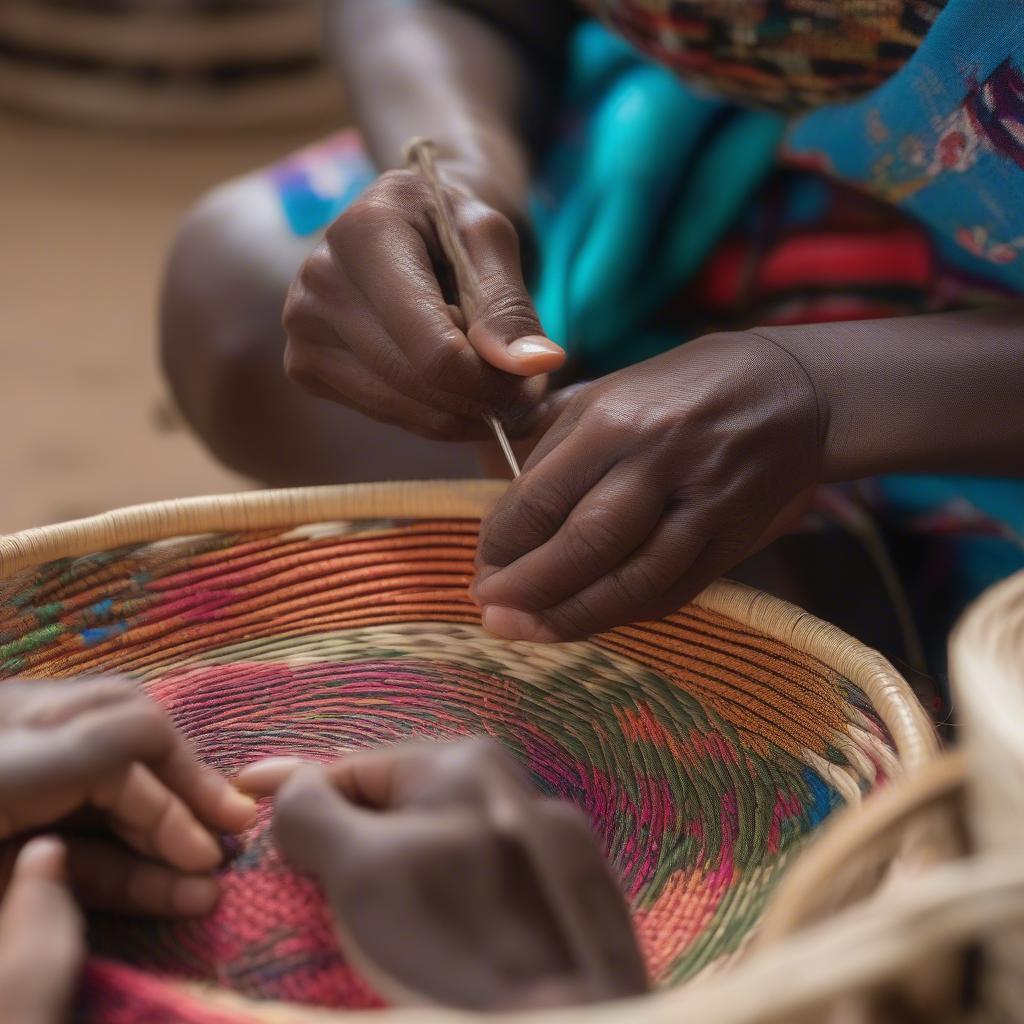 Mozambique Basket Weaving Tutorial on YouTube