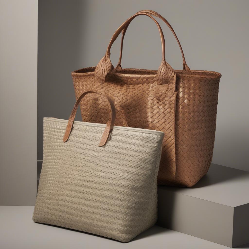 Different Styles of MZ Wallace Basket Weave Totes