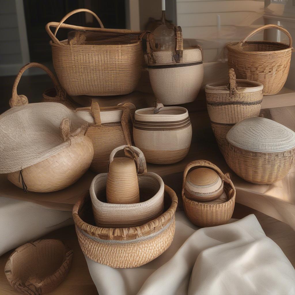 Overview of Nantucket basket weaving patterns